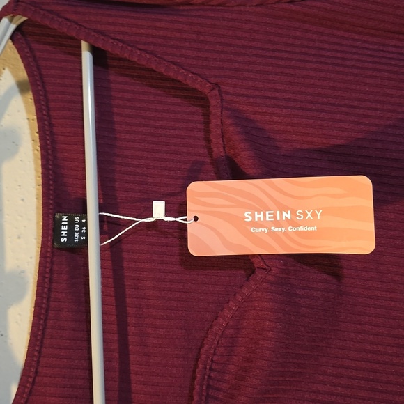 Shein sexy ribbon tshirt NWT - Picture 4 of 4